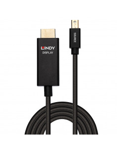 Lindy 40923 cavo e adattatore video 3 m Mini DisplayPort HDMI tipo A (Standard) Nero 2
