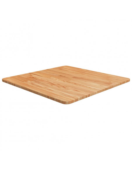 Piano Tavolo Quadrato Marrone Chiaro 60x60x1,5 Rovere Trattato