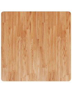 Piano Tavolo Quadrato Marrone Chiaro 80x80x1,5 Rovere Trattato 2