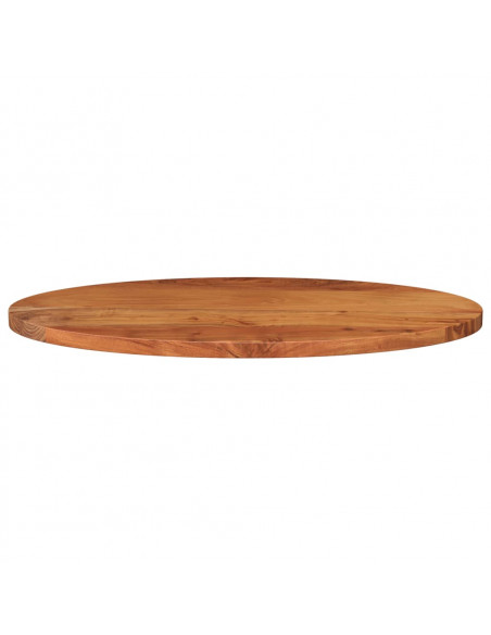 Piano Tavolo 110x40x2,5 cm Ovale in Legno Massello di Acacia