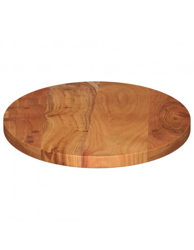 Piano Tavolo 120x50x2,5 cm Ovale in Legno Massello di Acacia