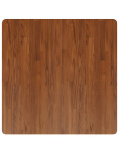 Piano Tavolo Quadrato Marrone Scuro 90x90x2,5cm Rovere Trattato 2