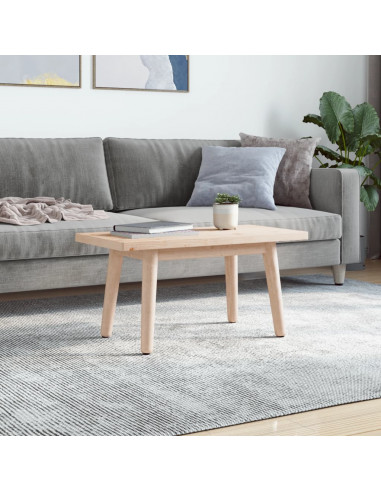 Piano Tavolo 80x40x2,5 cm Legno Massello di Pino Rettangolare