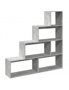 Libreria 4Ripiani Grigio Cemento 143,5x29x143,5cm Truciolato 2