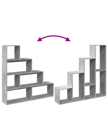 Libreria 4Ripiani Grigio Cemento 143,5x29x143,5cm Truciolato