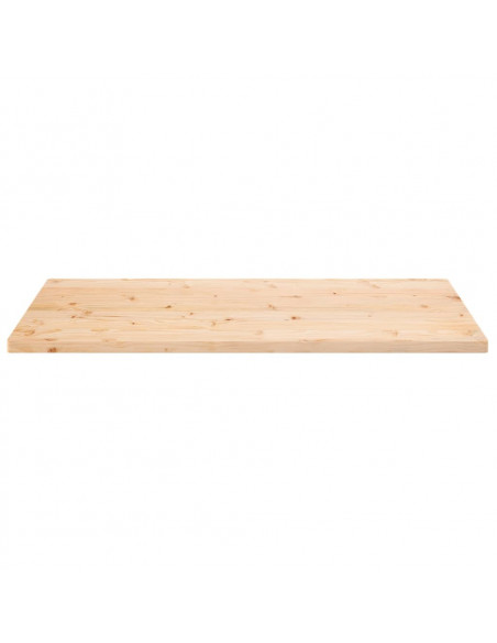Piano Tavolo 100x60x2,5 cm Legno Massello di Pino Rettangolare