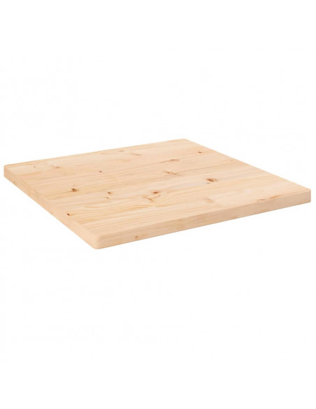 Piano Tavolo 40x40x2,5 cm in Legno Massello di Pino Quadrato