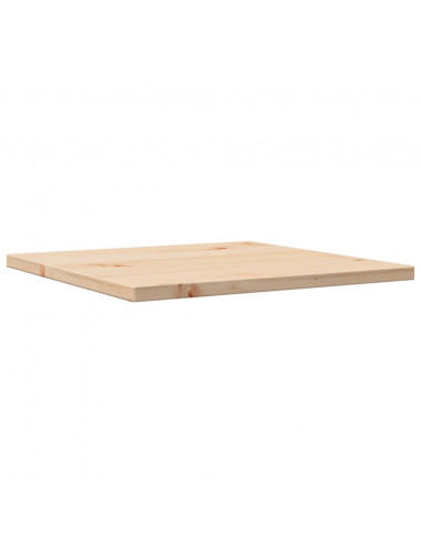 Piano Tavolo 50x50x1,7 cm Quadrato in Legno Massello di Pino