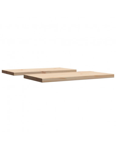 Piani Tavolo 2 pz 60x30x2,5 cm Rettangolare Legno Massello Pino