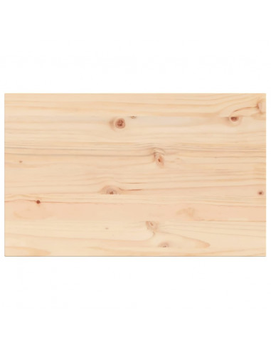 Piano per Tavolo 80x50x2,5 cm Rettangolare Legno Massello Pino