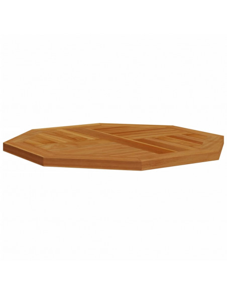 Piano per Tavolo 70x70x2,5 cm Ottagonale Legno Massello di Teak