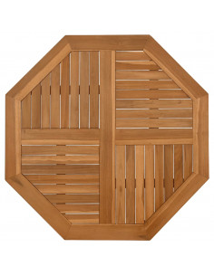 Piano per Tavolo 90x90x2,5 cm Ottagonale Legno Massello di Teak 2
