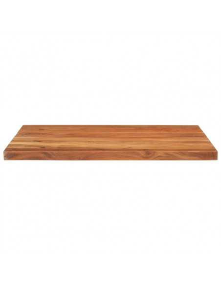 Piano Tavolo 100x80x2,5 cm Rettangolare Legno Massello Acacia