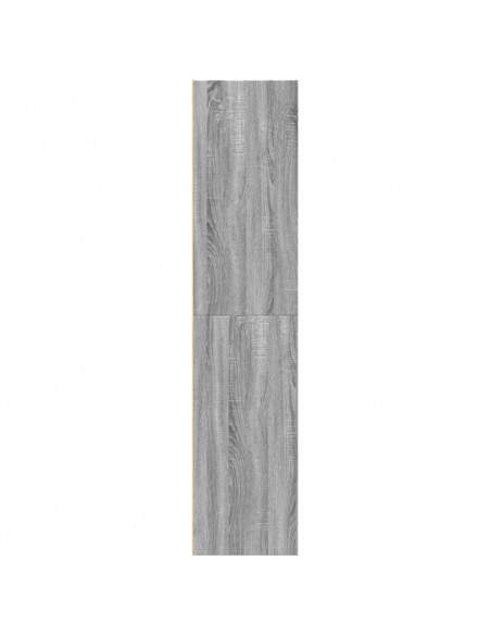 Credenza Grigio Sonoma 70x41x185 cm in Legno Multistrato