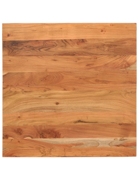 Piano per Tavolo 80x80x3,8 cm Quadrato Legno Massello di Acacia