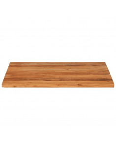 Piano per Tavolo 80x80x3,8 cm Quadrato Legno Massello di Acacia 2