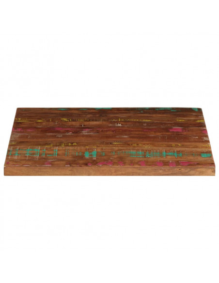 Piano per Tavolo 80x80x3,8 cm Quadrato Legno Massello di Acacia