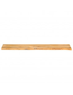 Piano Tavolo Bordi Vivi 140x40x2,5 cm Legno Massello di Mango 2