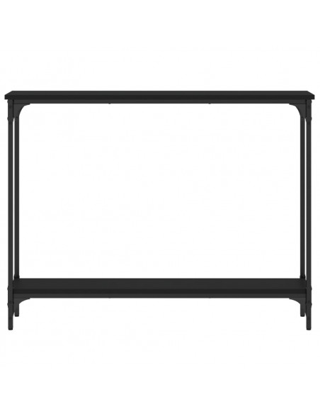 Tavolino Consolle Nero 100x22,5x75 cm in Legno Multistrato