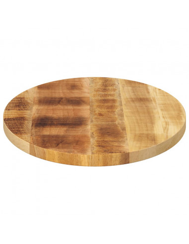 Piano Tavolo 120x50x2,5 cm Ovale in Legno Massello di Mango