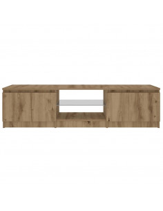 Mobile Porta TV con LED Artigianale 140x40x35,5 cm Multistrato 2