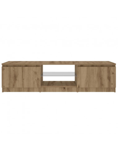 Mobile Porta TV con LED Artigianale 140x40x35,5 cm Multistrato