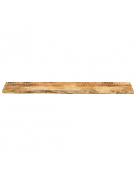 Piano Tavolo 160x30x3,8 cm Bordi Vivi Legno di Mango Grezzo