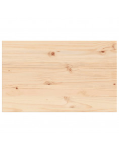 Piano per Tavolo 80x50x1,7 cm Rettangolare Legno Massello Pino 2