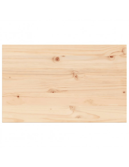 Piano per Tavolo 80x50x1,7 cm Rettangolare Legno Massello Pino