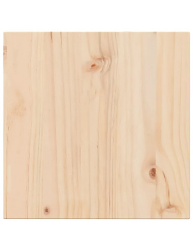 Piano per Tavolo 50x50x2,5 cm Quadrato Legno Massello di Pino