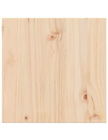 Piano per Tavolo 50x50x2,5 cm Quadrato Legno Massello di Pino