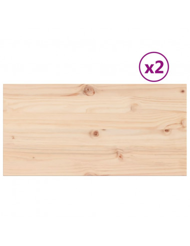 Piani Tavolo 2 pz 90x45x2,5 cm Rettangolare Legno Massello Pino