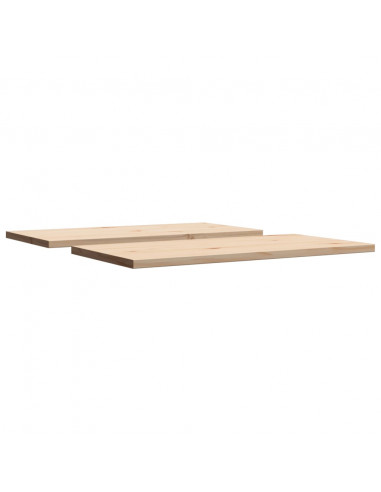 Piani Tavolo 2 pz 90x45x2,5 cm Rettangolare Legno Massello Pino