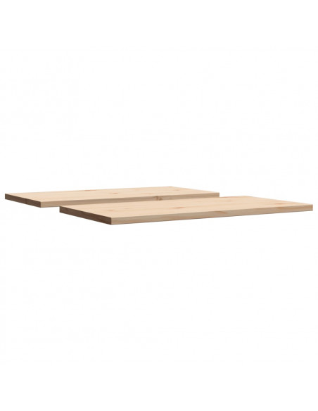 Piani Tavolo 2 pz 90x45x2,5 cm Rettangolare Legno Massello Pino