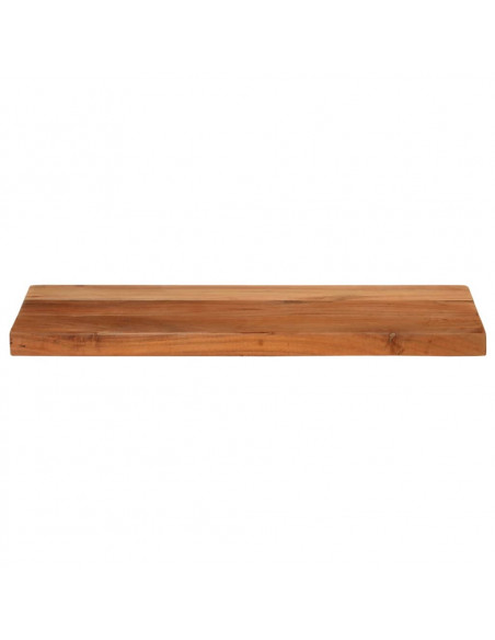 Piano per Tavolo 40x20x2,5cm Rettangolare Legno Massello Acacia
