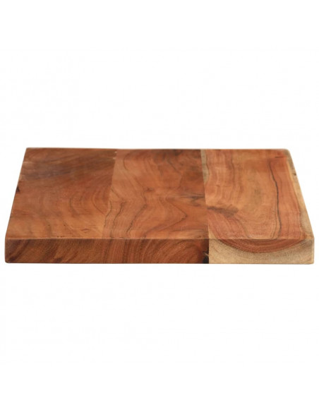 Piano per Tavolo 40x20x2,5cm Rettangolare Legno Massello Acacia