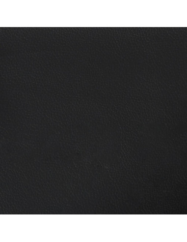 Letto con Materasso Bianco e Nero 140x200 cm in Similpelle