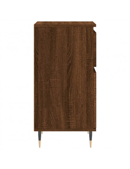 Credenza Rovere Marrone 40x35x70 cm in Legno Multistrato
