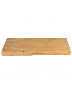 Piano per Tavolo 60x40x3,8cm Bordi Vivi in Legno Massello Mango 2