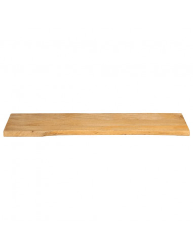 Piano Tavolo 140x40x3,8 cm Bordi Vivi in Legno Massello Mango
