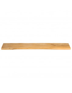 Piano Tavolo 180x40x3,8 cm Bordi Vivi in Legno Massello Mango 2