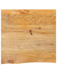 Piano Tavolo Bordi Vivi 40x40x2,5 cm in Legno Massello di Mango 2