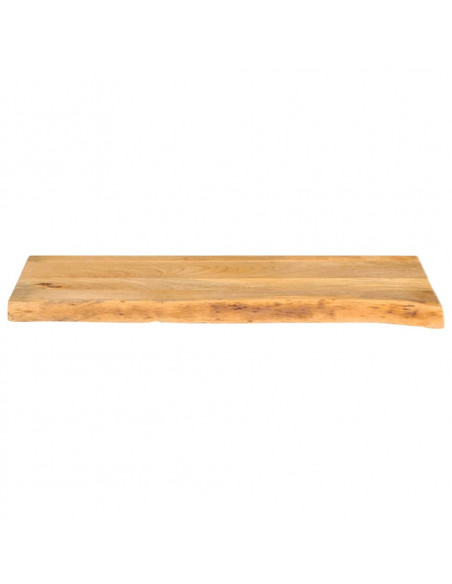 Piano Tavolo Bordi Vivi 70x20x3,8 cm in Legno Massello di Mango