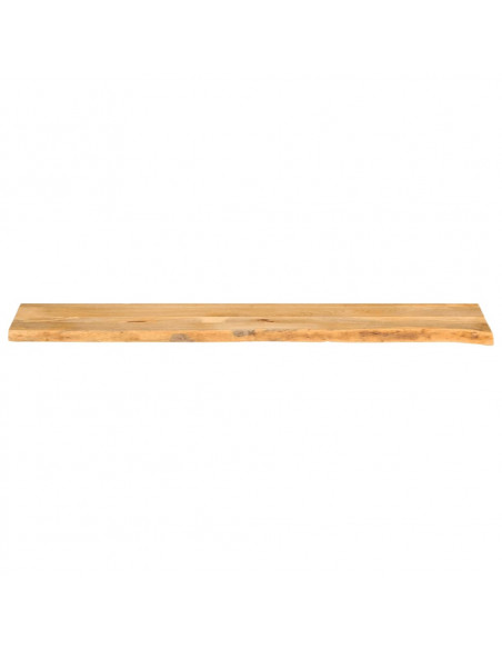 Piano Tavolo Bordi Vivi 180x20x2,5 cm Legno Massello di Mango