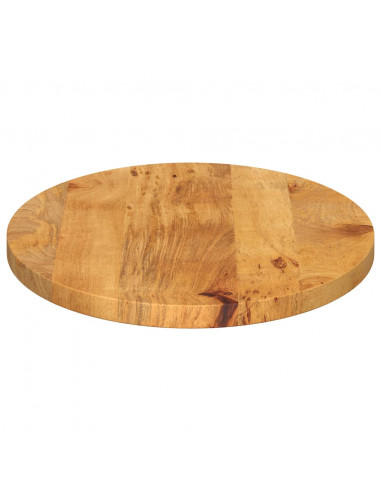 Piano Tavolo 140x50x2,5 cm Ovale in Legno Massello di Mango