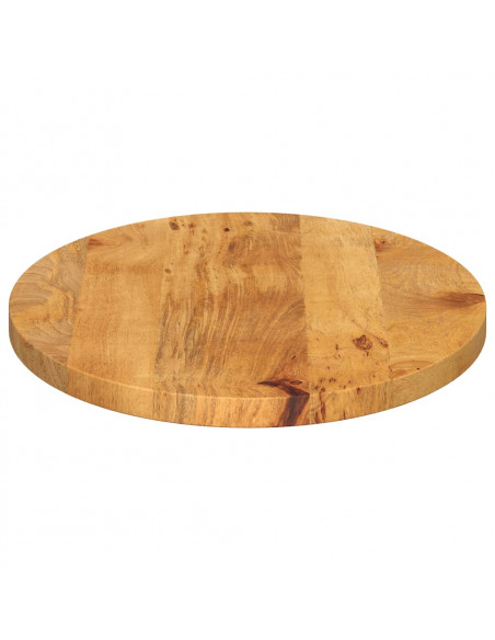 Piano Tavolo 90x40x2,5 cm Ovale in Legno Massello di Mango