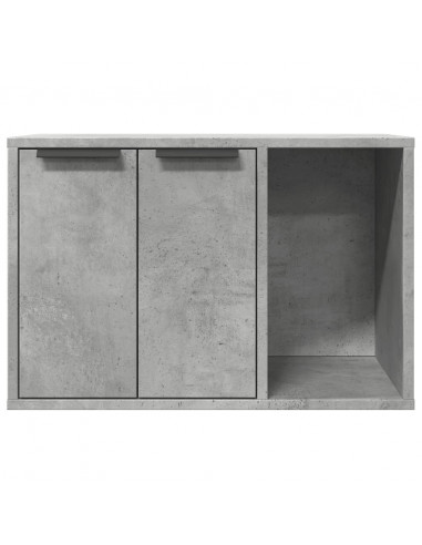 Recinto Lettiera Gatti Grigio Cemento 60x40x40 cm in Truciolato