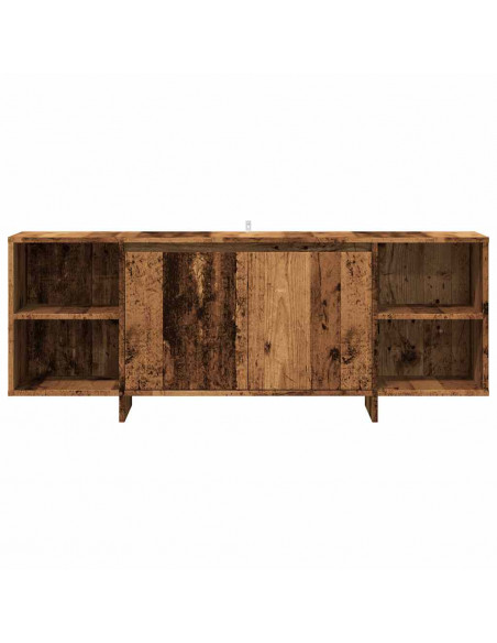 Mobile Porta TV Legno Antico 130x35x50 cm in Legno Multistrato