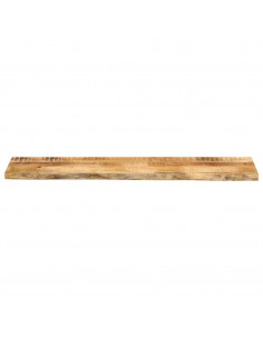 Piano Tavolo 180x30x3,8 cm Bordi Vivi Legno di Mango Grezzo 2