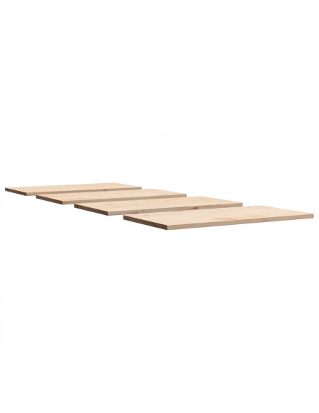 Piani Tavolo 4 pz 100x50x2,5cm Rettangolare Legno Massello Pino